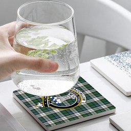 ScotsTee Shop Scottish MacCallum Dress Ancient Crest Tartan Drinks Coasters – Wood, Rubber, Ceramic