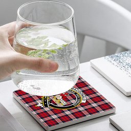 ScotsTee Shop Scottish MacDonald Dress Irish Modern Crest Tartan Drinks Coasters – Wood, Rubber, Ceramic