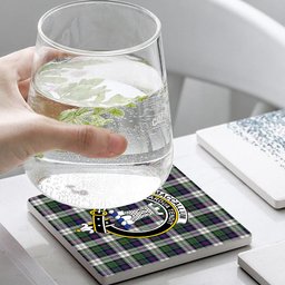 ScotsTee Shop Scottish MacCallum Dress Modern Crest Tartan Drinks Coasters – Wood, Rubber, Ceramic