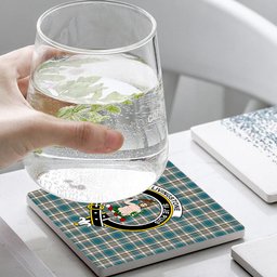 ScotsTee Shop Scottish Livingstone Dress Ancient Crest Tartan Drinks Coasters – Wood, Rubber, Ceramic
