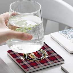 ScotsTee Shop Scottish MacDonald Dress Irish Crest Tartan Drinks Coasters – Wood, Rubber, Ceramic