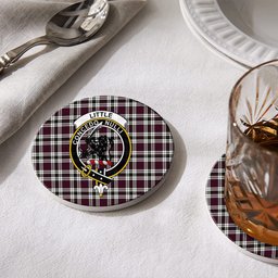 ScotsTee Shop Scottish Little Dress Modern Crest Tartan Drinks Coasters – Wood, Rubber, Ceramic