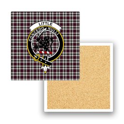 ScotsTee Shop Scottish Little Dress Modern Crest Tartan Drinks Coasters – Wood, Rubber, Ceramic