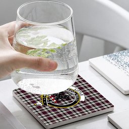 ScotsTee Shop Scottish Little Dress Modern Crest Tartan Drinks Coasters – Wood, Rubber, Ceramic