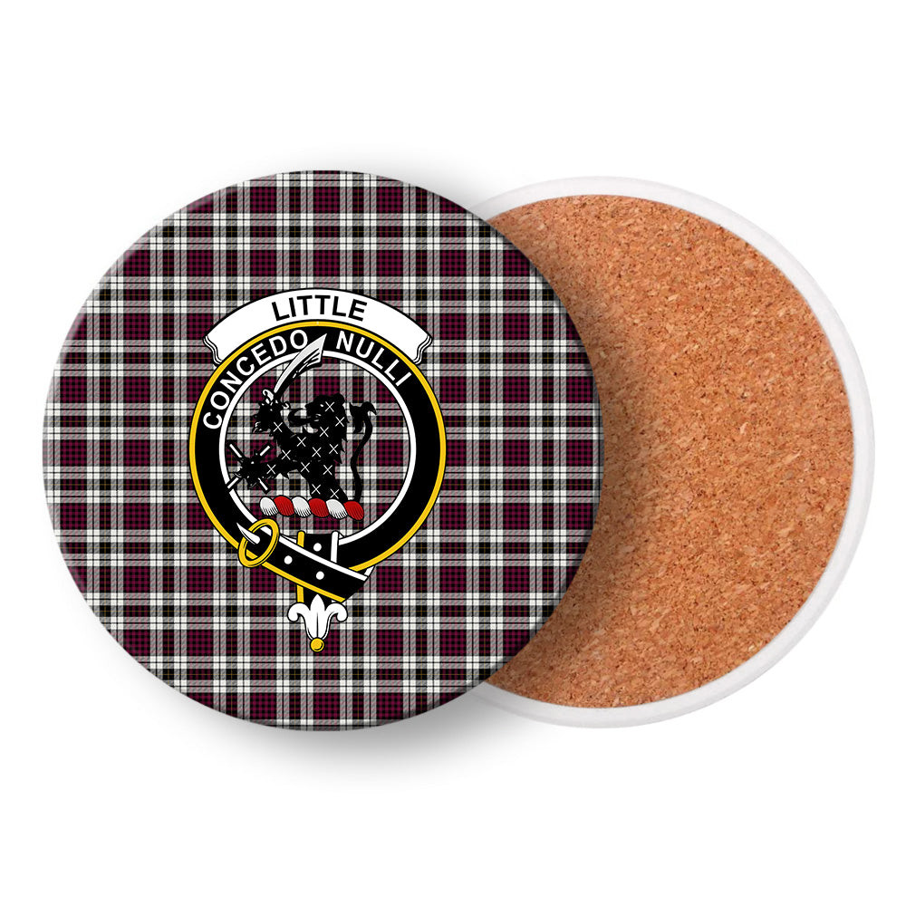 ScotsTee Shop Scottish Little Dress Modern Crest Tartan Drinks Coasters – Wood, Rubber, Ceramic