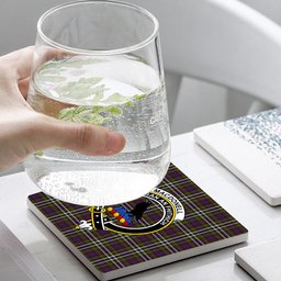 ScotsTee Shop Scottish MacDonell of Glengarry Dress Crest Tartan Drinks Coasters – Wood, Rubber, Ceramic