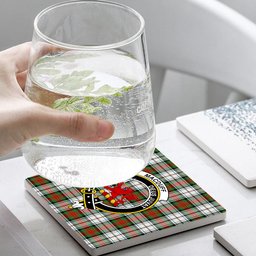 ScotsTee Shop Scottish MacDuff Dress Ancient Crest Tartan Drinks Coasters – Wood, Rubber, Ceramic