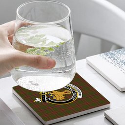 ScotsTee Shop Scottish MacGillivray Hunting Crest Tartan Drinks Coasters – Wood, Rubber, Ceramic