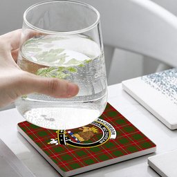 ScotsTee Shop Scottish MacGregor of Balquidder Crest Tartan Drinks Coasters – Wood, Rubber, Ceramic