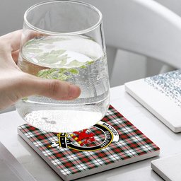 ScotsTee Shop Scottish MacDuff Dress Modern SC Crest Tartan Drinks Coasters – Wood, Rubber, Ceramic