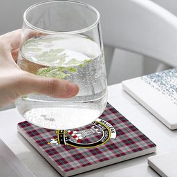 ScotsTee Shop Scottish MacLean of Duart Dress 4 Crest Tartan Drinks Coasters – Wood, Rubber, Ceramic
