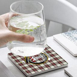ScotsTee Shop Scottish MacLean Dress Ancient Crest Tartan Drinks Coasters – Wood, Rubber, Ceramic