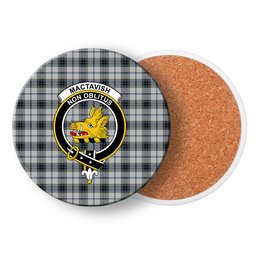 ScotsTee Shop Scottish MacTavish of Dunardry Dress Crest Tartan Drinks Coasters – Wood, Rubber, Ceramic