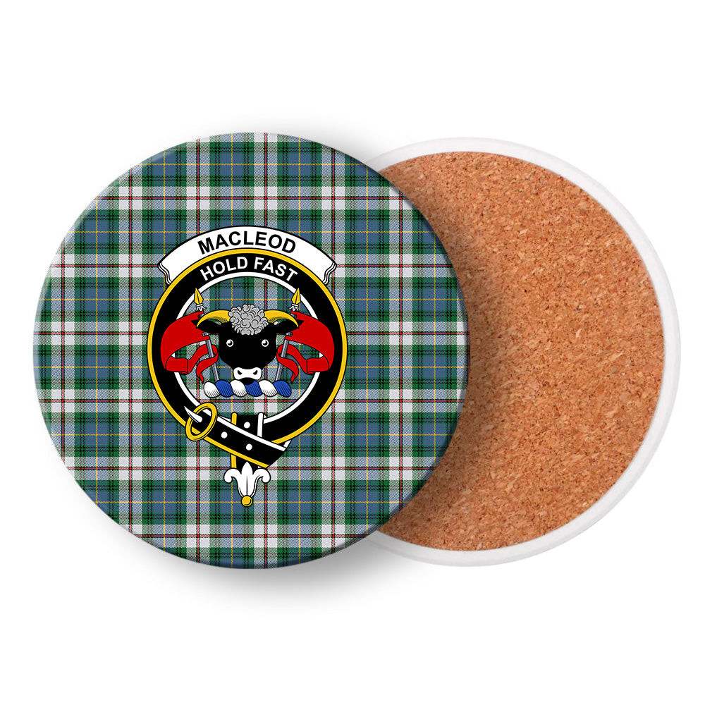 ScotsTee Shop Scottish MacLeod Of Californian Ancient Crest Tartan Drinks Coasters – Wood, Rubber, Ceramic
