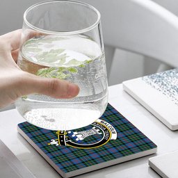 ScotsTee Shop Scottish Malcolm of Berwick Ancient Crest Tartan Drinks Coasters – Wood, Rubber, Ceramic