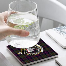 ScotsTee Shop Scottish McDonald of Clan Ranald Crest Tartan Drinks Coasters – Wood, Rubber, Ceramic