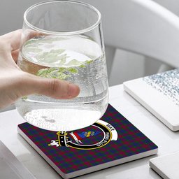 ScotsTee Shop Scottish Mar Dress - TD Crest Tartan Drinks Coasters – Wood, Rubber, Ceramic