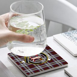 ScotsTee Shop Scottish McCulloch Dress Crest Tartan Drinks Coasters – Wood, Rubber, Ceramic