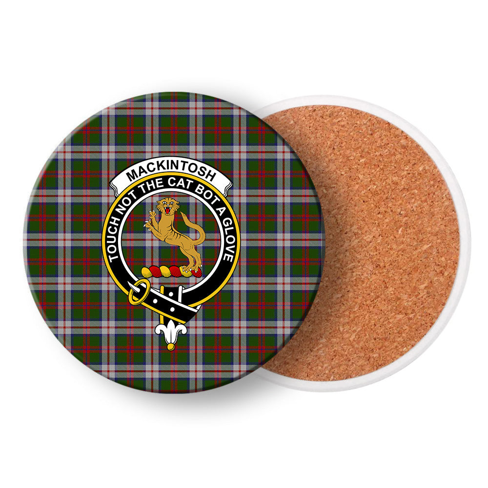 ScotsTee Shop Scottish MacKintosh Dress Scott Adie Crest Tartan Drinks Coasters – Wood, Rubber, Ceramic