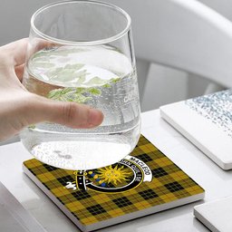 ScotsTee Shop Scottish MacLeod of Lewis Ancient Crest Tartan Drinks Coasters – Wood, Rubber, Ceramic