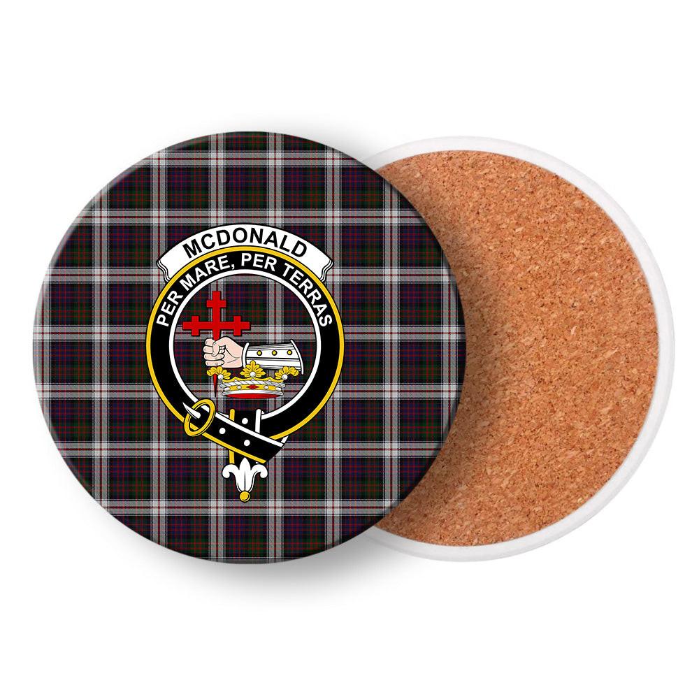 ScotsTee Shop Scottish McDonald Dress Crest Tartan Drinks Coasters – Wood, Rubber, Ceramic