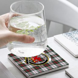 ScotsTee Shop Scottish McDuff Dress Modern Crest Tartan Drinks Coasters – Wood, Rubber, Ceramic