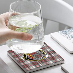 ScotsTee Shop Scottish McBean Dress Modern Crest Tartan Drinks Coasters – Wood, Rubber, Ceramic