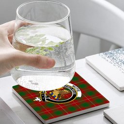 ScotsTee Shop Scottish McFie Crest Tartan Drinks Coasters – Wood, Rubber, Ceramic