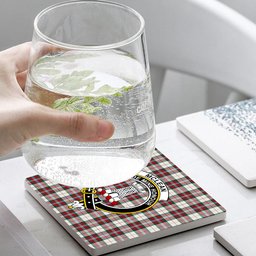 ScotsTee Shop Scottish McLean Dress Modern Crest Tartan Drinks Coasters – Wood, Rubber, Ceramic