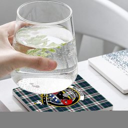 ScotsTee Shop Scottish McLeod Of Californian Modern Crest Tartan Drinks Coasters – Wood, Rubber, Ceramic