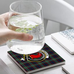 ScotsTee Shop Scottish McNeacail Hunting Modern Crest Tartan Drinks Coasters – Wood, Rubber, Ceramic