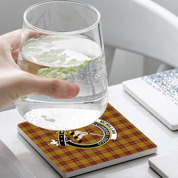 ScotsTee Shop Scottish McMillan Dress Crest Tartan Drinks Coasters – Wood, Rubber, Ceramic