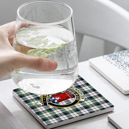 ScotsTee Shop Scottish Mcnaghten Dress Modern Crest Tartan Drinks Coasters – Wood, Rubber, Ceramic
