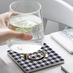 ScotsTee Shop Scottish McRae Dress Modern Crest Tartan Drinks Coasters – Wood, Rubber, Ceramic
