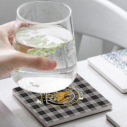 ScotsTee Shop Scottish McPherson Dress Crest Tartan Drinks Coasters – Wood, Rubber, Ceramic