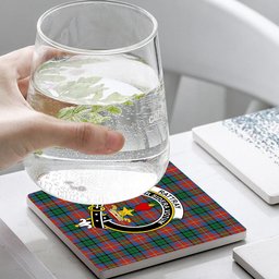ScotsTee Shop Scottish Rattray of Lude Ancient Crest Tartan Drinks Coasters – Wood, Rubber, Ceramic