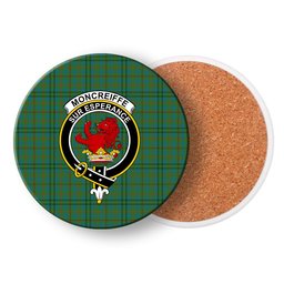ScotsTee Shop Scottish Moncreiffe of Atholl Ancient Crest Tartan Drinks Coasters – Wood, Rubber, Ceramic