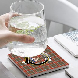 ScotsTee Shop Scottish Muirhead Hunting Ancient Crest Tartan Drinks Coasters – Wood, Rubber, Ceramic