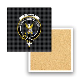 ScotsTee Shop Scottish Stewart Mourning Originaux Ancient Clan Crest Tartan Drinks Coasters – Wood, Rubber, Ceramic