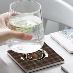 ScotsTee Shop Scottish Scott Brown Hunting Modern Crest Tartan Drinks Coasters – Wood, Rubber, Ceramic