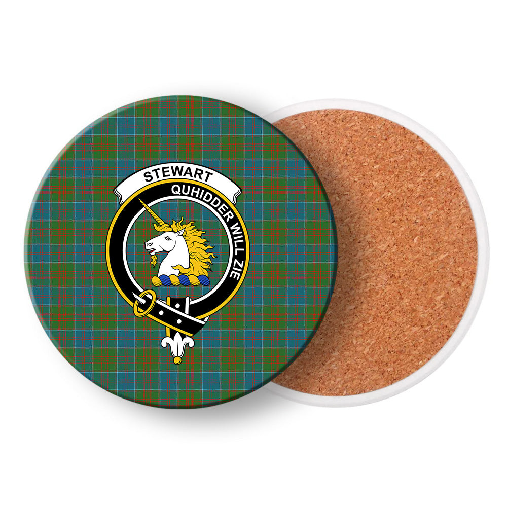ScotsTee Shop Scottish Stewart of Appin Hunting Ancient Clan Crest Tartan Drinks Coasters – Wood, Rubber, Ceramic