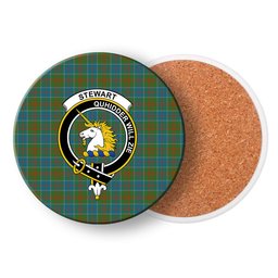 ScotsTee Shop Scottish Stewart of Appin Hunting Ancient Clan Crest Tartan Drinks Coasters – Wood, Rubber, Ceramic