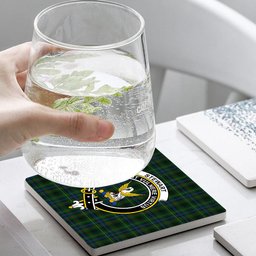 ScotsTee Shop Scottish Stewart Hunting 1 Crest Tartan Drinks Coasters – Wood, Rubber, Ceramic