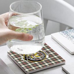 ScotsTee Shop Scottish Stewart Dress Modern SC Crest Tartan Drinks Coasters – Wood, Rubber, Ceramic