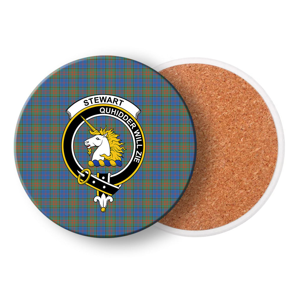 ScotsTee Shop Scottish Stewart of Appin Hunting Ancient Crest Tartan Drinks Coasters – Wood, Rubber, Ceramic