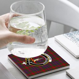 ScotsTee Shop Scottish MacIntyre of Gatehouse Crest Tartan Drinks Coasters – Wood, Rubber, Ceramic