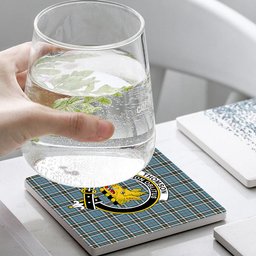 ScotsTee Shop Scottish Thomson Dress TS1383 Crest Tartan Drinks Coasters – Wood, Rubber, Ceramic