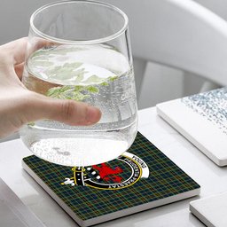ScotsTee Shop Scottish Young Enterprise Scotland Crest Tartan Drinks Coasters – Wood, Rubber, Ceramic