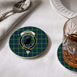 ScotsTee Shop Scottish Turnbull Hunting Modern Clan Crest Tartan Drinks Coasters – Wood, Rubber, Ceramic
