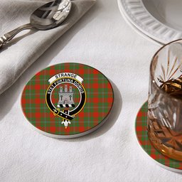 ScotsTee Shop Scottish Strange Ancient Crest Tartan Drinks Coasters – Wood, Rubber, Ceramic